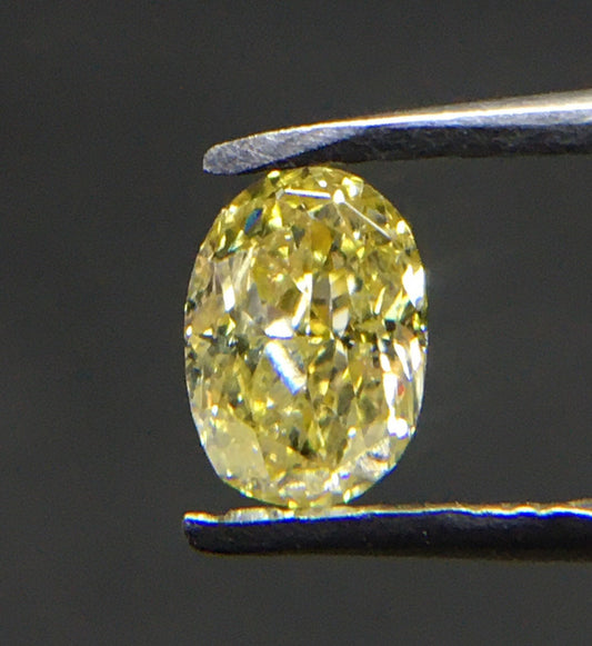 0.31 Ct Natural Yellow Loose oval Diamond,4.30x3.00mm SI2 Clarity 100% Geniuses Natural Yellow Oval Shape Diamond